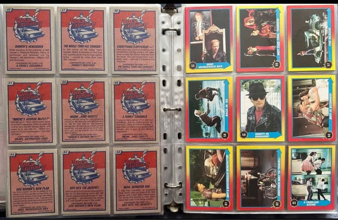 バック・トゥ・ザ・フューチャー ２トレーディングカード コンプリート