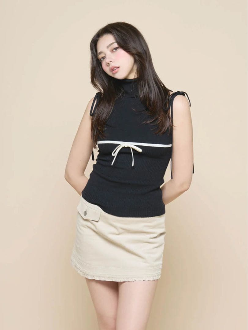 andmaryアンドマリー❤︎Adele ribbon tank