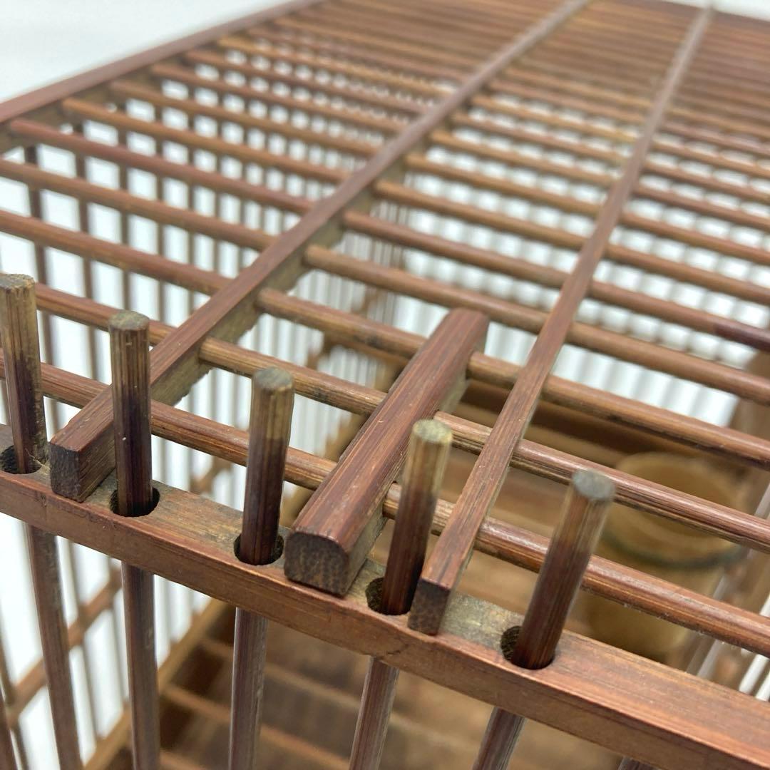 鳥籠 鳥かご レトロ竹細工