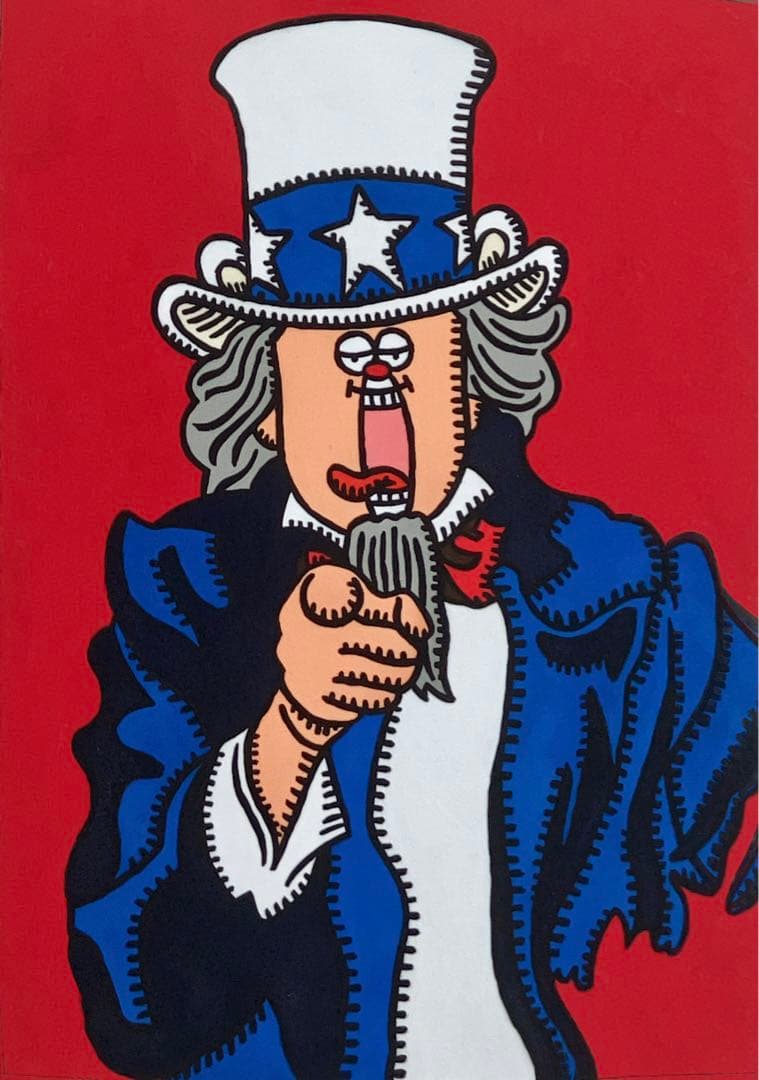 原画　SM　送料込み　アート　ポップアート　絵画　アクリル画　現代アート