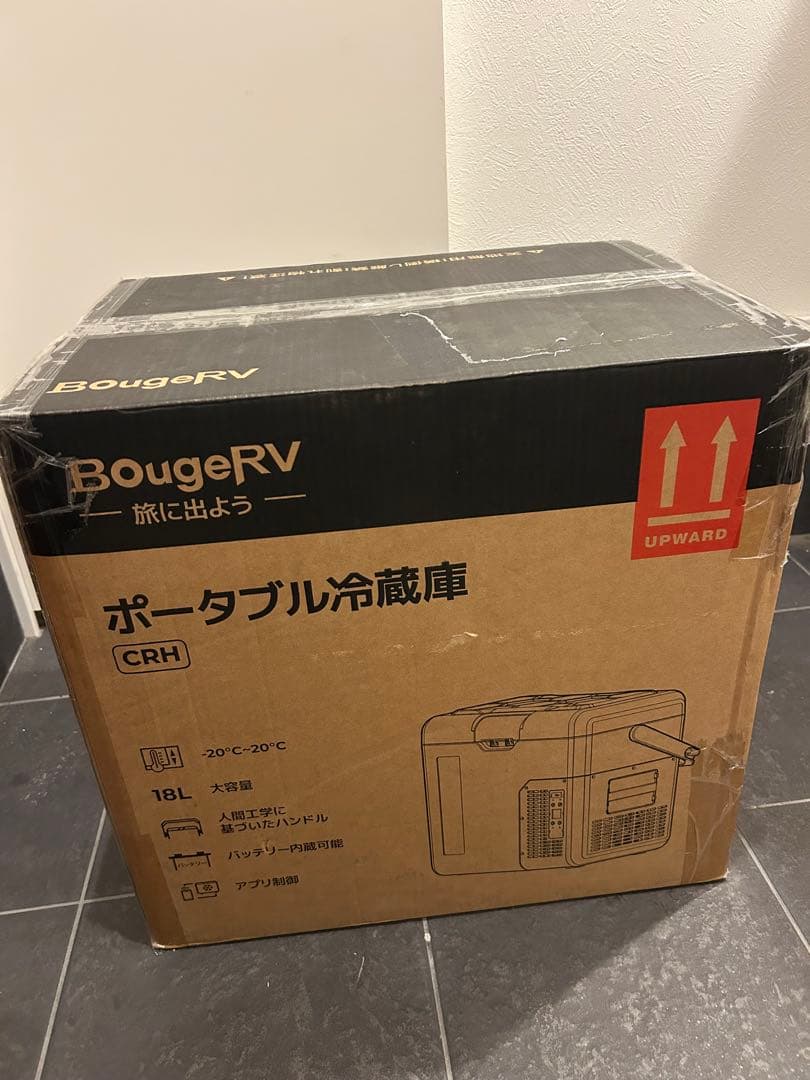 BougeRV ポータブル冷蔵庫 小型 18L -20℃～20℃ 冷凍冷蔵対応