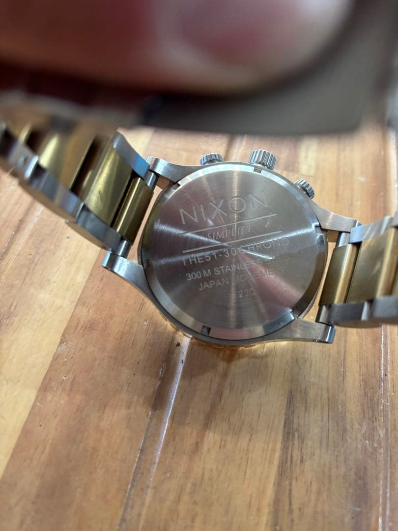 NIXON THE 51-30 CHRONO 腕時計 シルバー/ゴールド