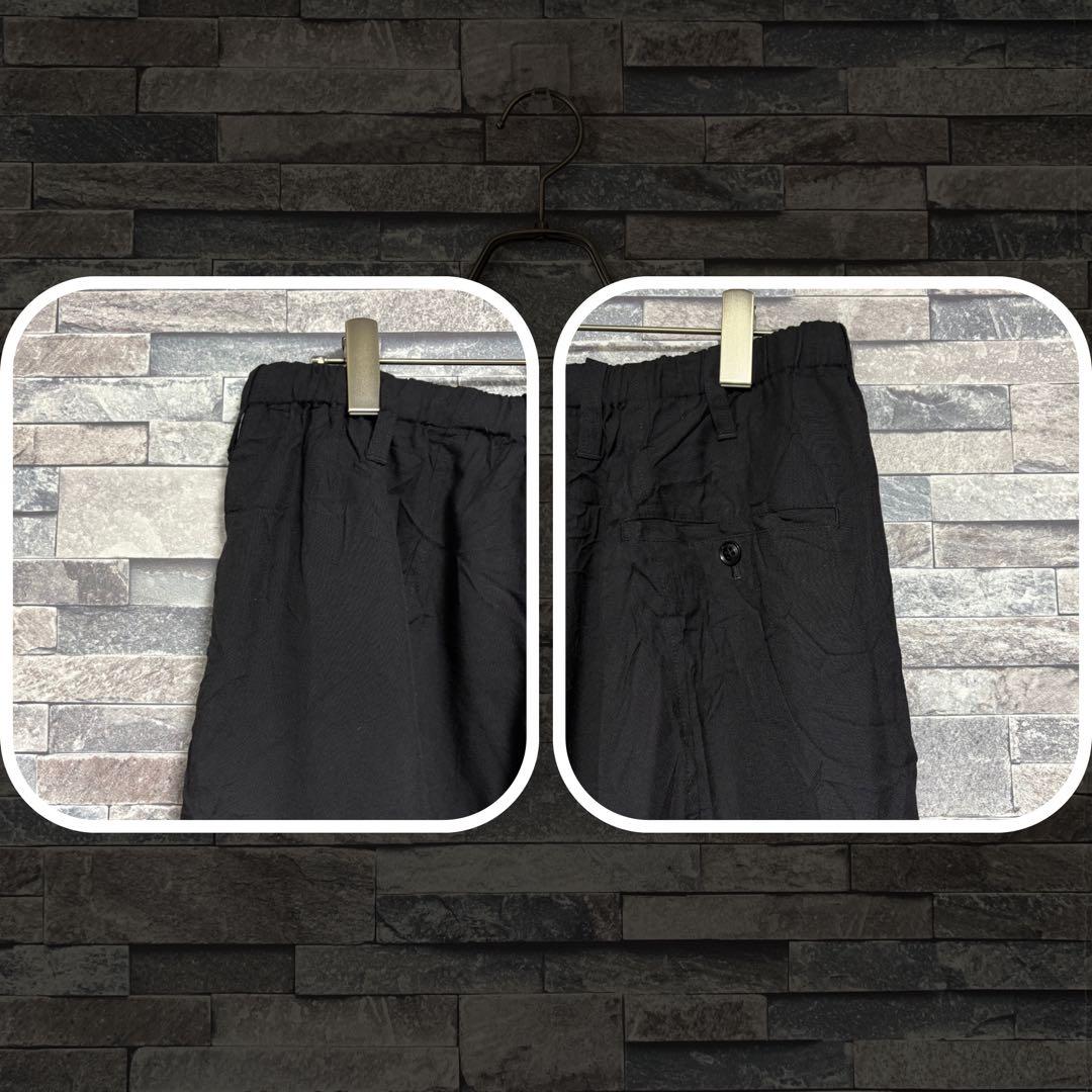 ヨウジヤマモトプールオム 16SS シワ加工サルエルパンツ BLK/2