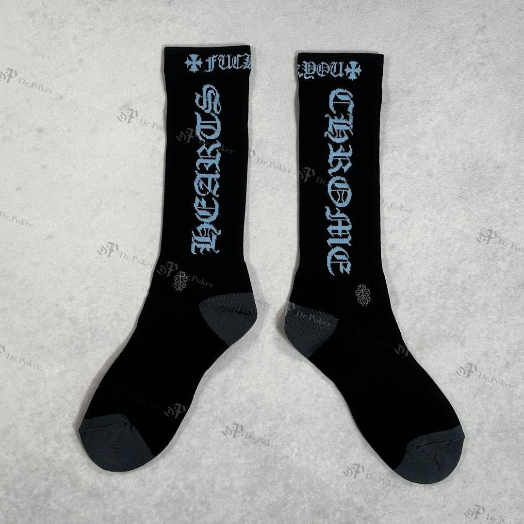 【新品】Chrome Hearts ダガー ソックス 靴下 水色 M