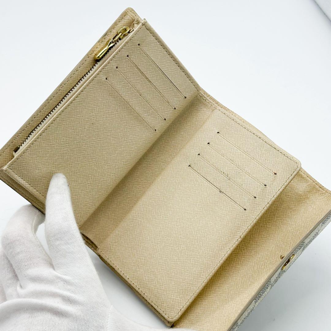 ルイヴィトン ポルトフォイユ アレクサンドラ ダミエ アズール 三つ折り