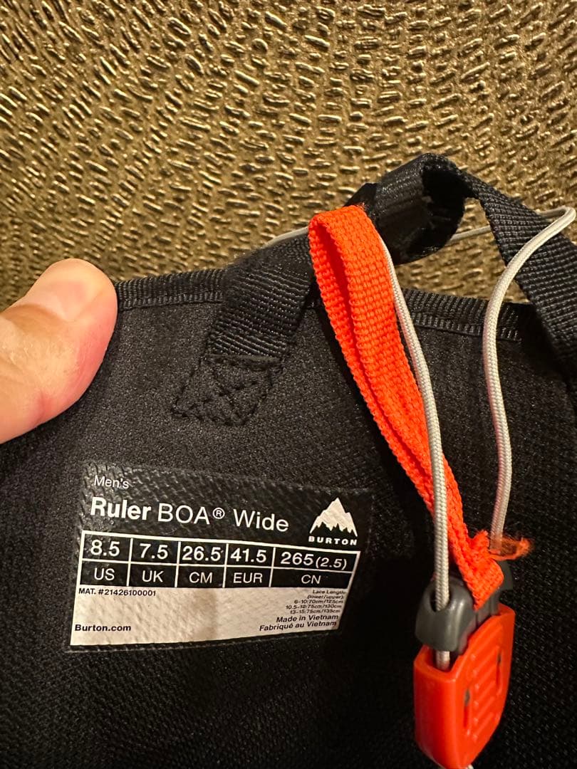 BURTONブーツ Men's Ruler Boa Wide 24-25