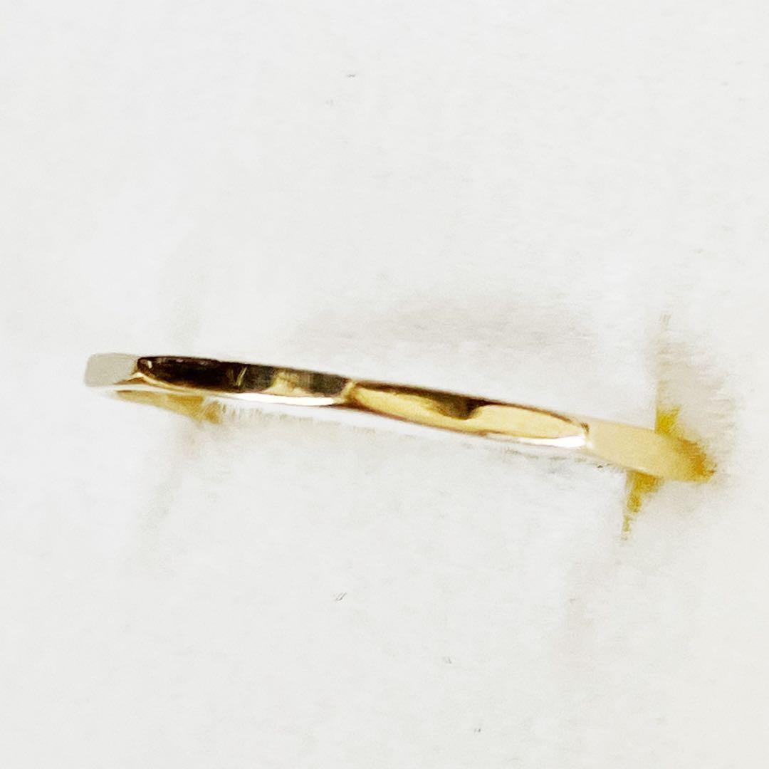 【値下げ×】【素敵】K18 デザイン　リング