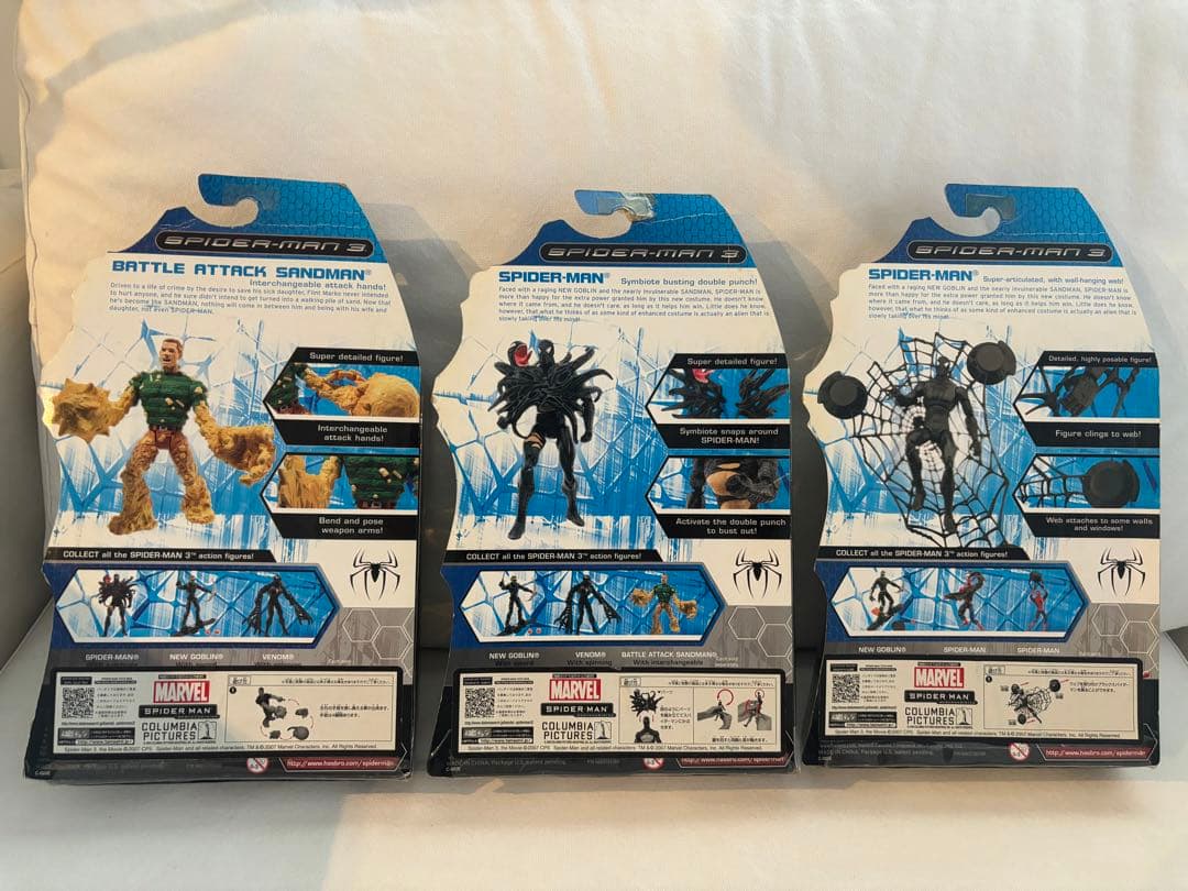 アメコミ　スパイダーマン3　スパイダーマンフィギュアセット