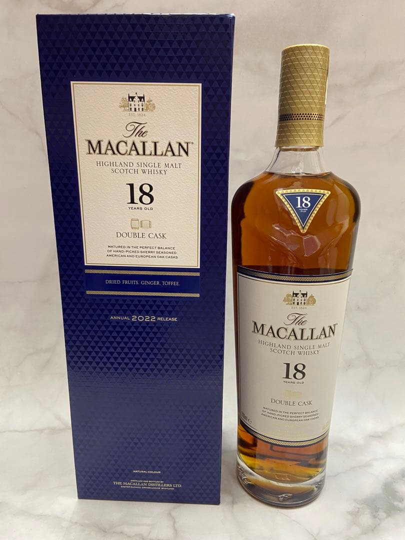 ウイスキー The MACALLAN 18 YEARS OLD DOUBLE CASK