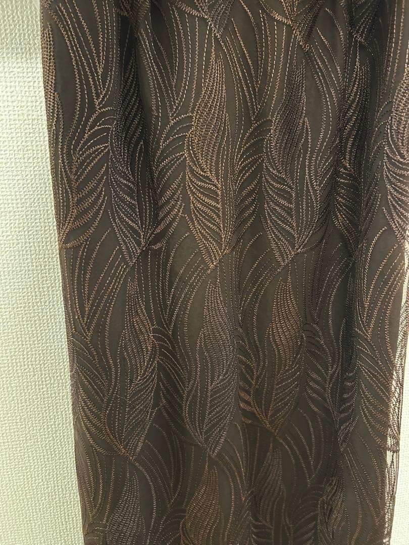 Tornade pencil dress et.UNiVER ブラウン　ドレス