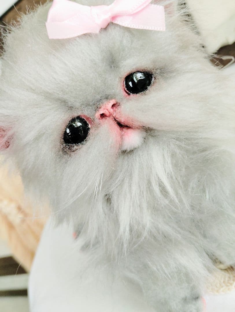 エキゾチックロングヘア♡子猫のリンちゃん♡アートドール♡ぬいぐるみ♡