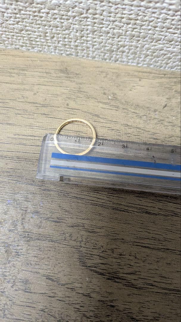 agete K10 ダイアモンド入り透かしリング 8号