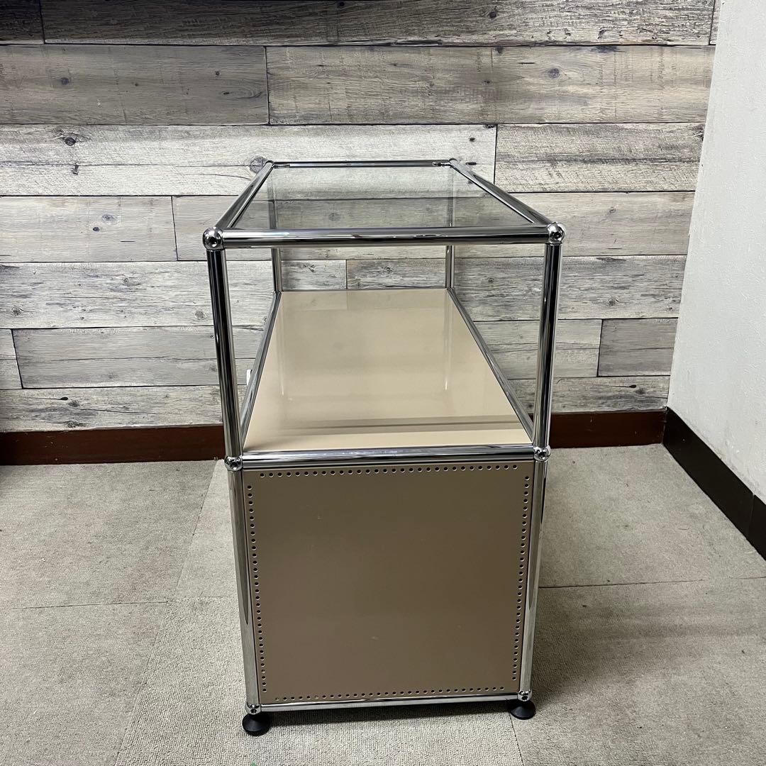 ★正規品★USMハラー １列２段　ガラス天板、ベージュ色