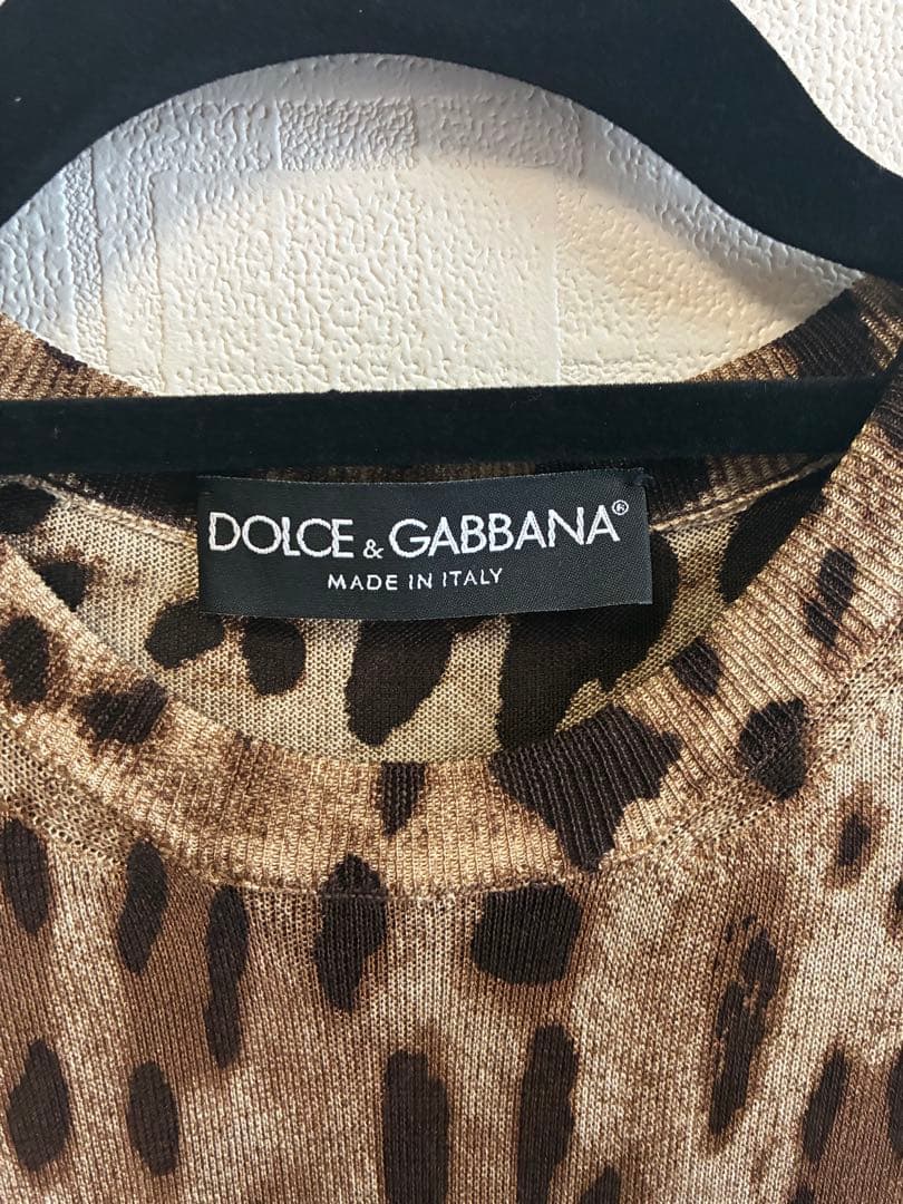 DOLCE & GABBANA ヒョウ柄タンクトップ