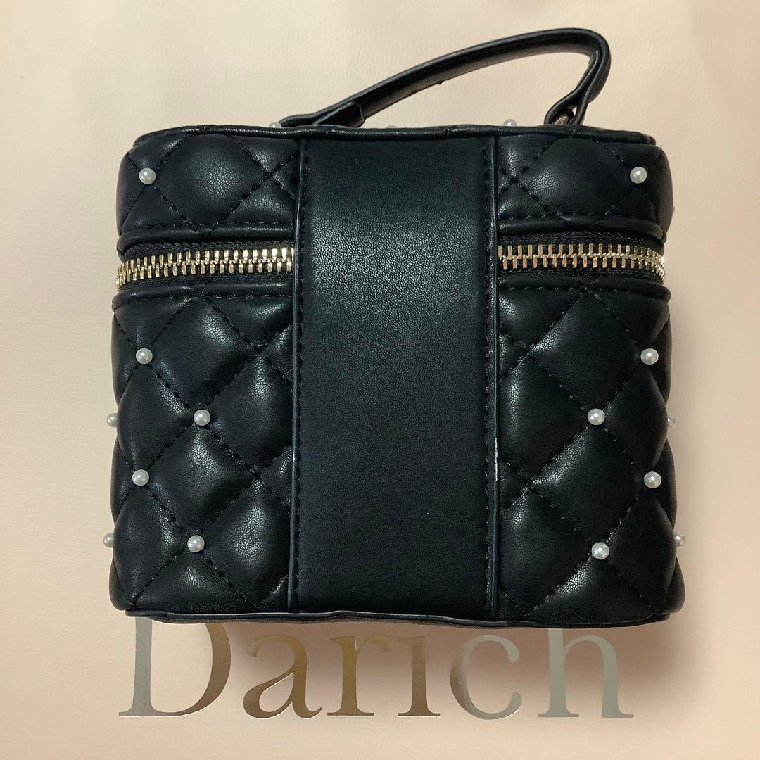 Darich ダーリッチ　【ゴールドパーツ】キルティングパールスクエアミニバッグ