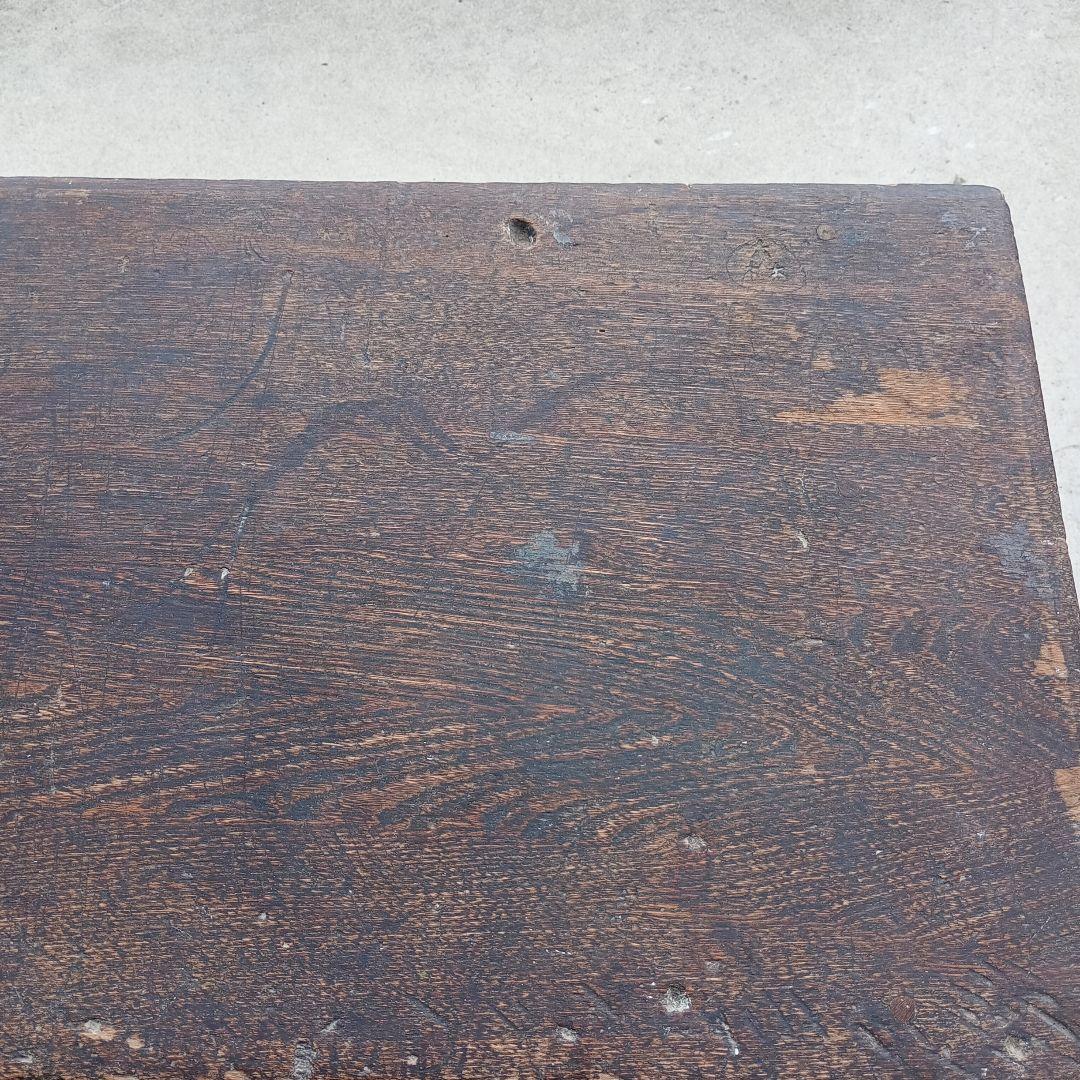 木製 文机 引き出し付き　机　昭和レトロ　古民家