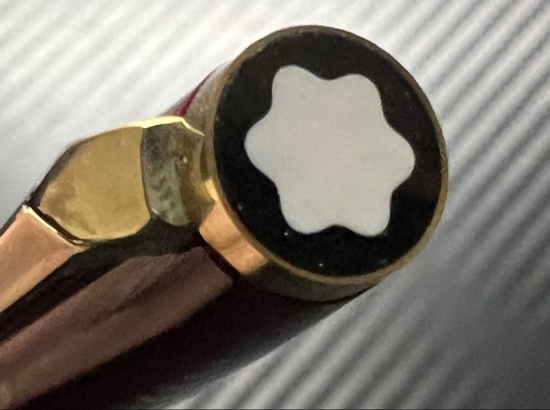 未使用に近い モンブラン No.221 万年筆 ボルドー EF 極細字