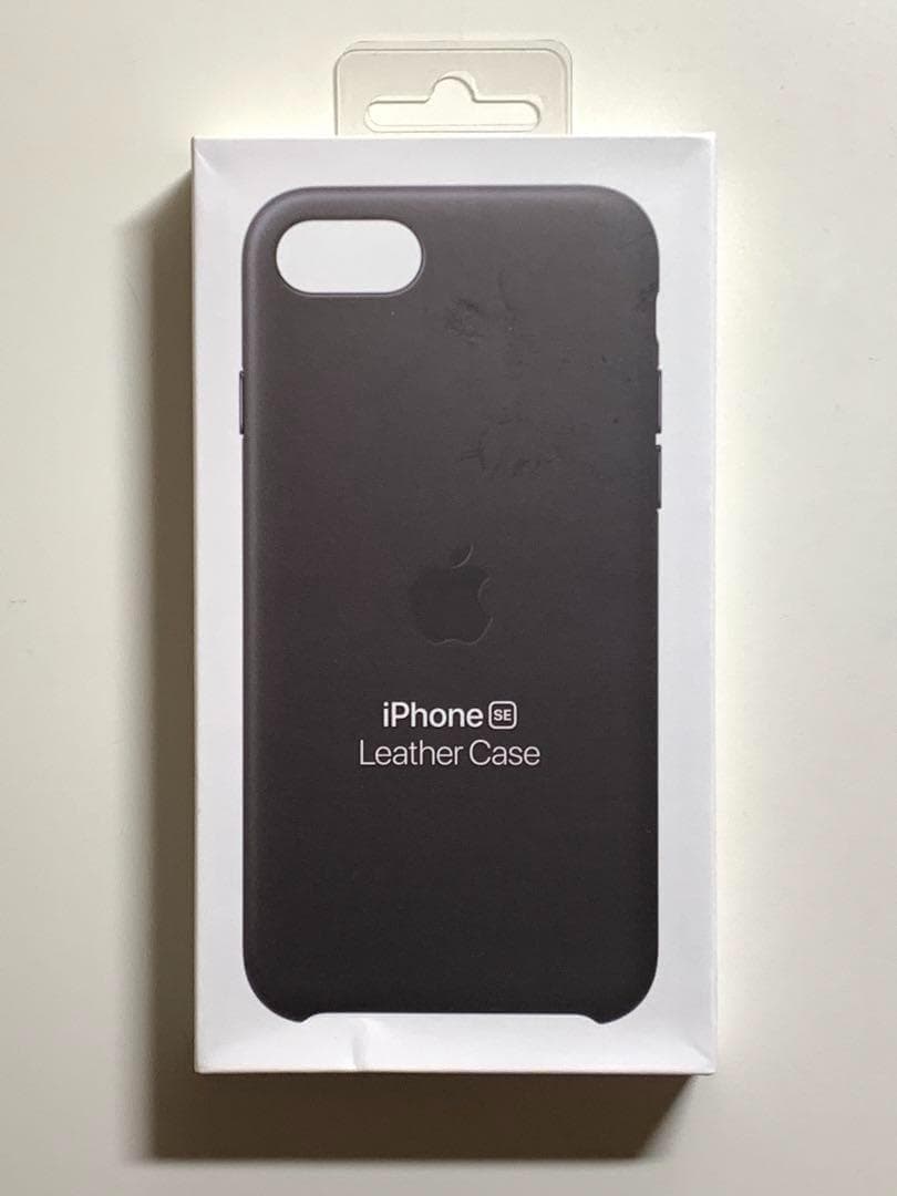 【新品】純正 iPhone 7 / 8 / SE レザーケース・ブラック②