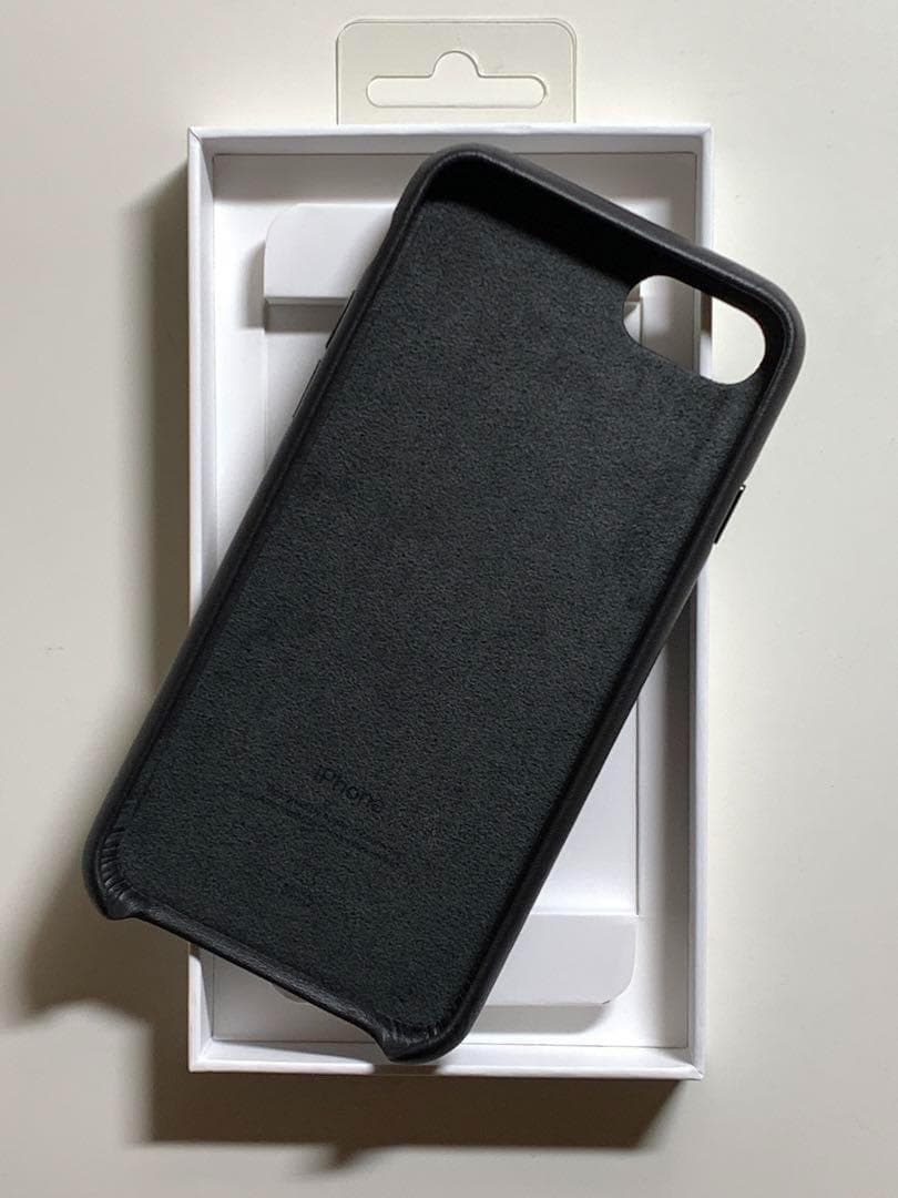 【新品】純正 iPhone 7 / 8 / SE レザーケース・ブラック②