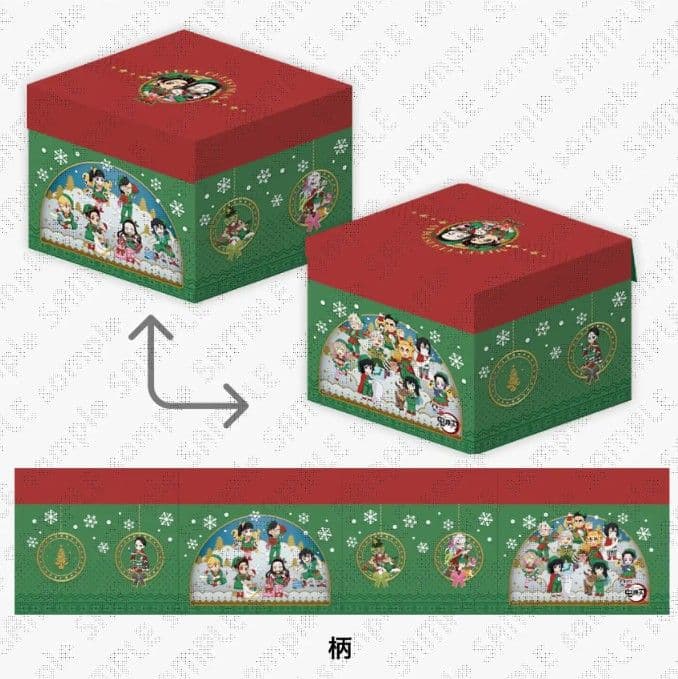鬼滅の刃 キメツ学園クリスマス編缶バッジ 2022収納BOX