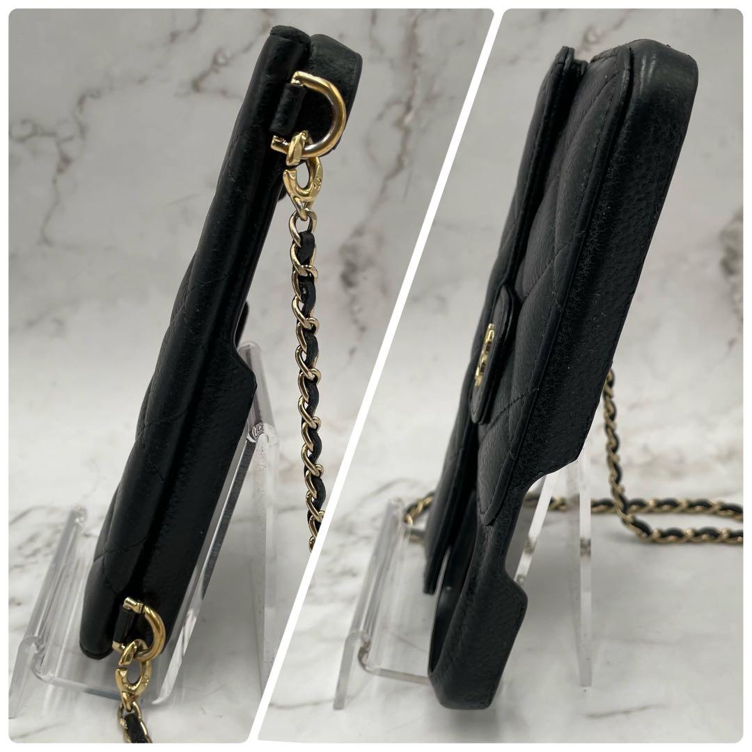 【希少 美品】 シャネル 15PROMAX マトラッセ キャビアスキン チェーン