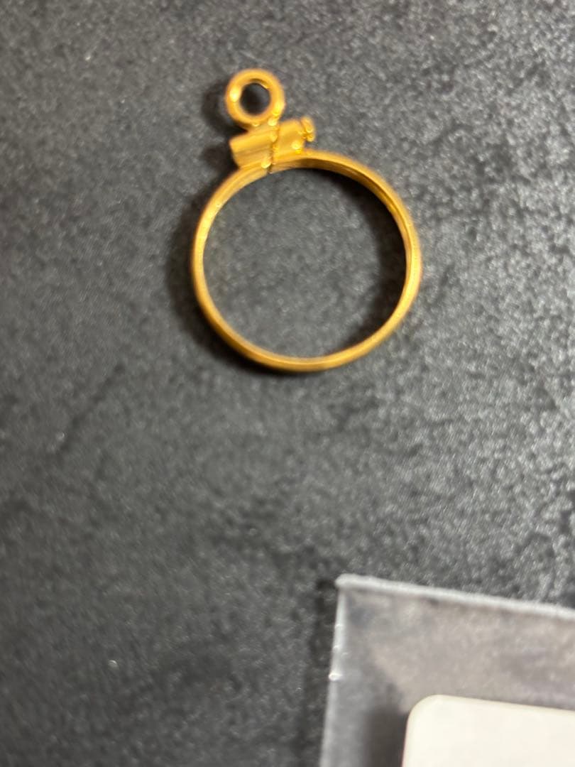 k*i様 メイプルリーフ金貨1/10オンス用、フレーム 12KGF