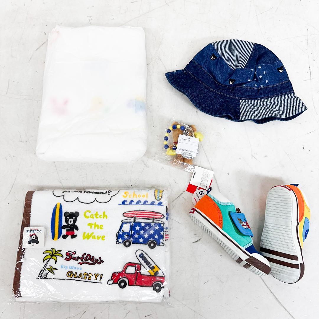 ま*み様 K9124 ミキハウス ダブルビー 小物 5点セット 帽子 靴