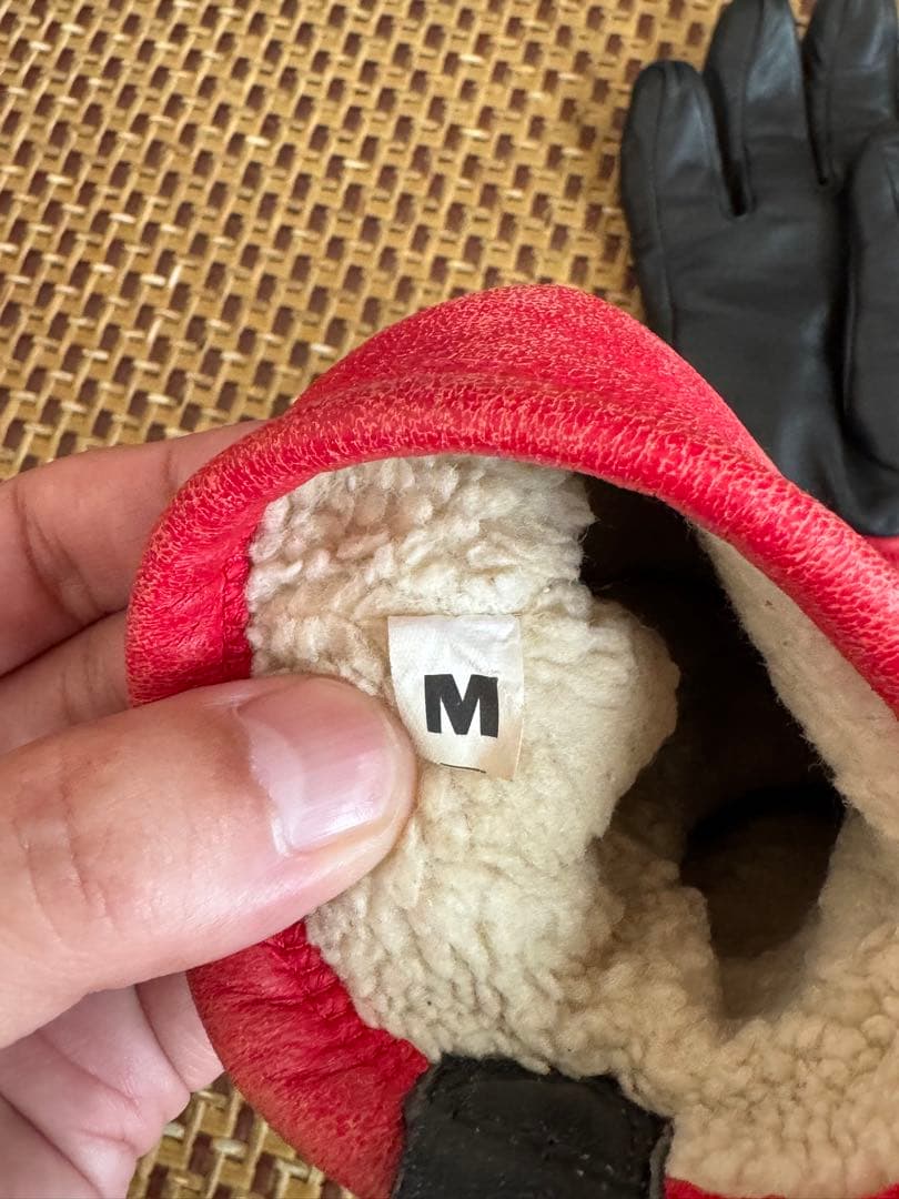 supreme the northface レザー　グローブ