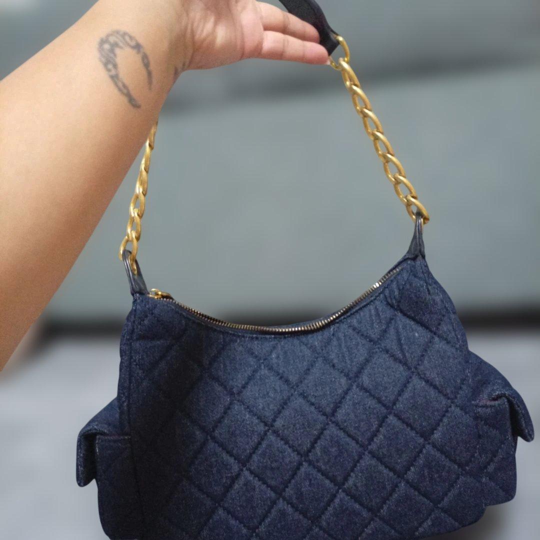 ネイビー ショルダーバッグ