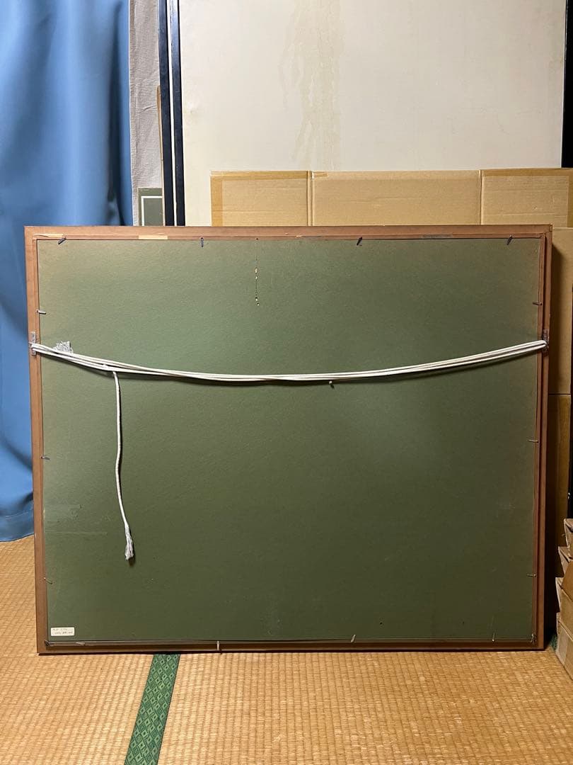 ニッサン・インゲル「メロディー」オリジナル 油彩 コラージュ 原画