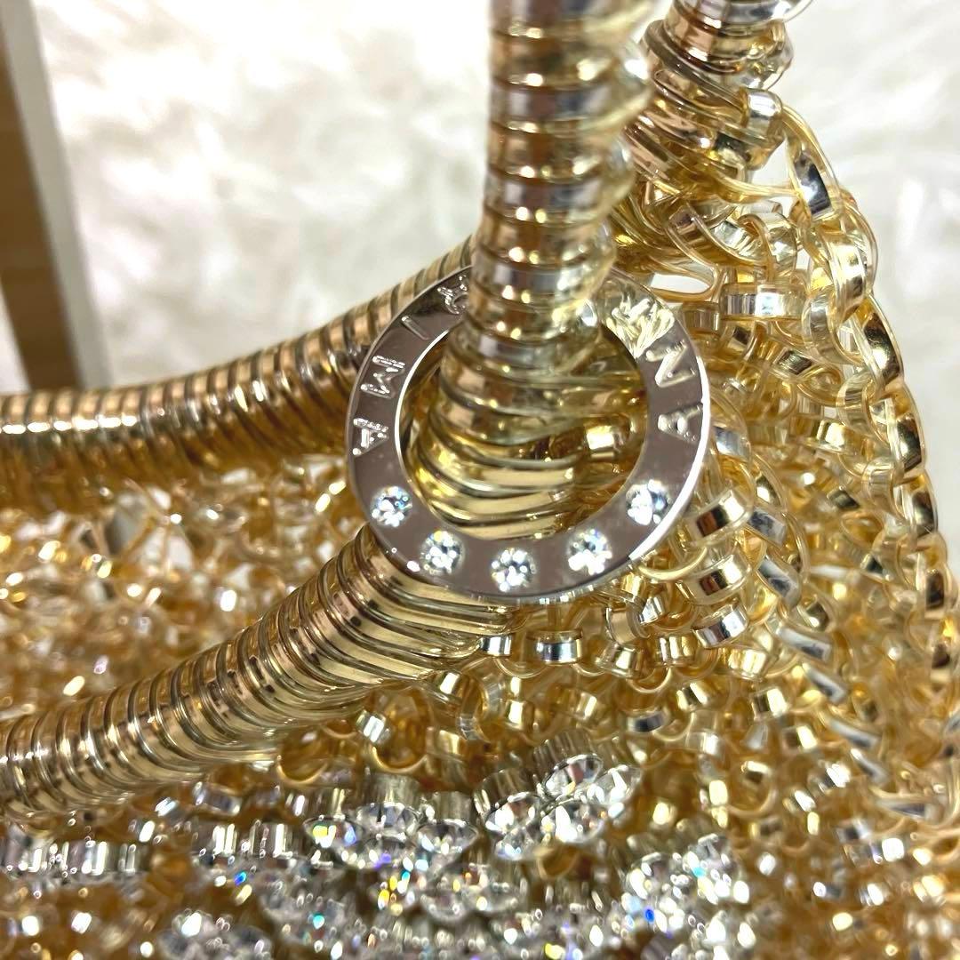 アンテプリマ　ワイヤーバッグ　ハンドバッグ　花型ビジュー　ベタつき無し