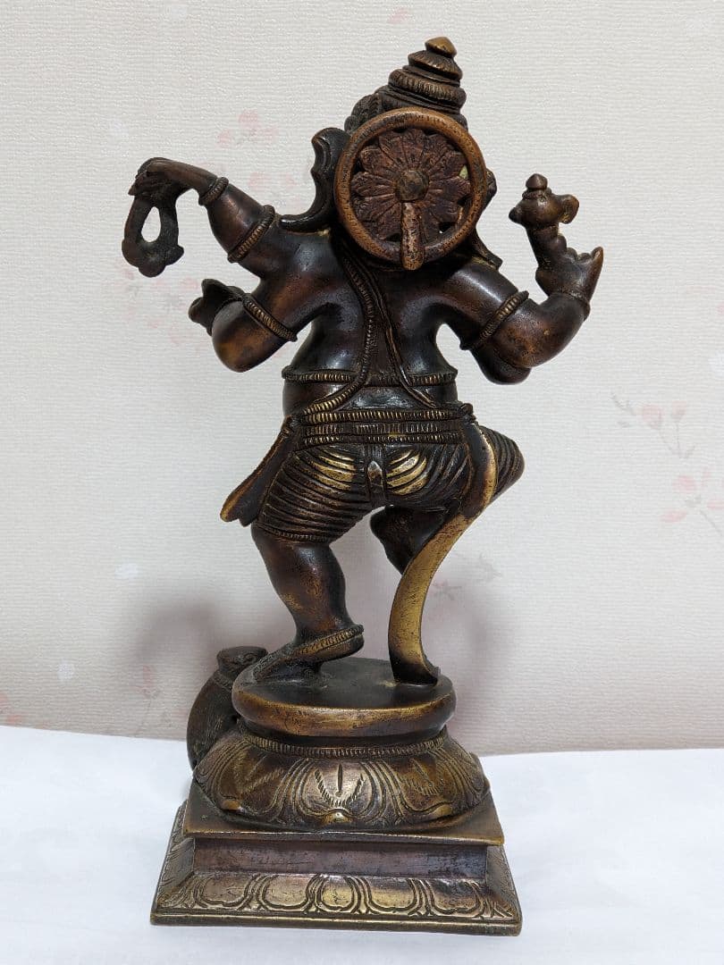 ♦仏教美術 インド 古仏 ガネーシャ 仏像 銅製 コレクション骨董品アンティーク