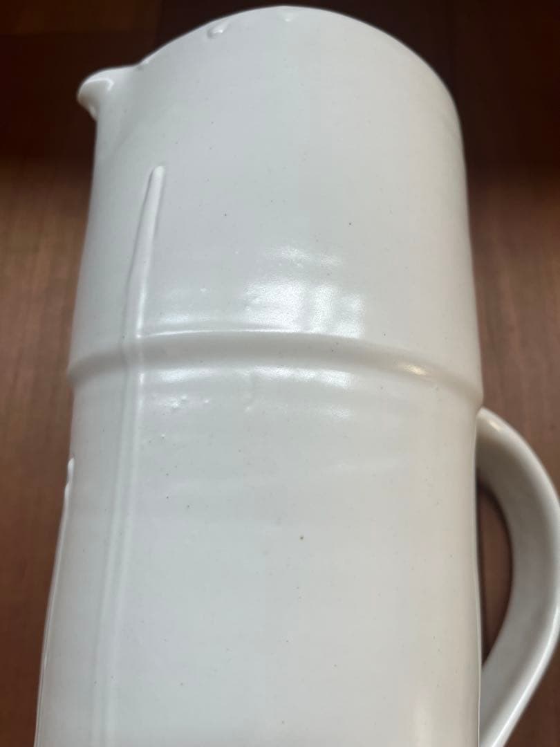 黒田泰蔵　白磁ピッチャー 木箱付き