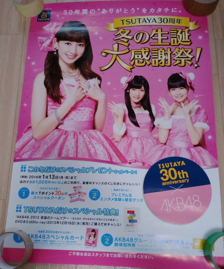 AKB48　ポスター　小嶋陽菜　岡田奈々　小嶋真子　非売品　希少品　入手困難