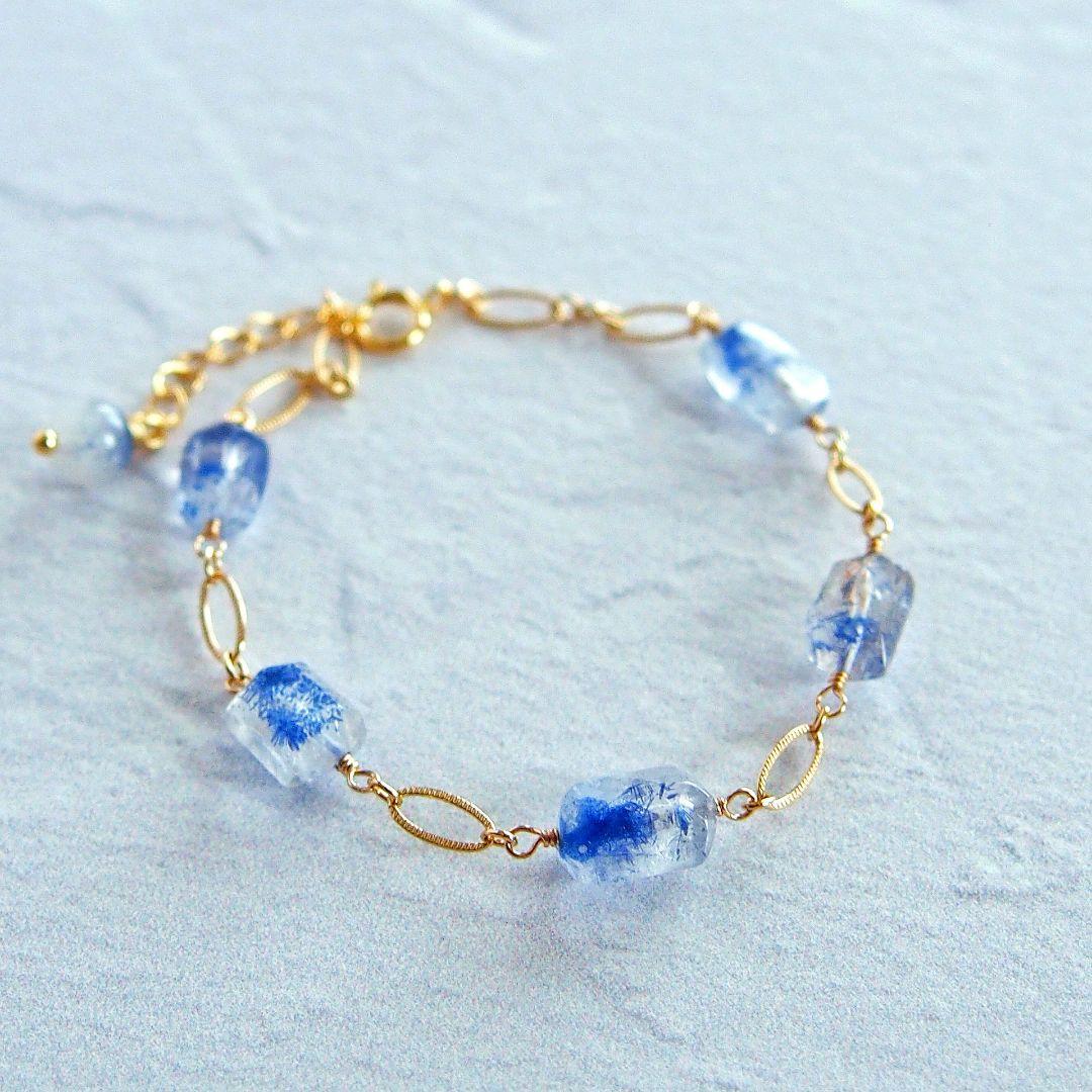 Kaya様　デュモルチェライトインクォーツ　ブレスレット　14kgf　他2点