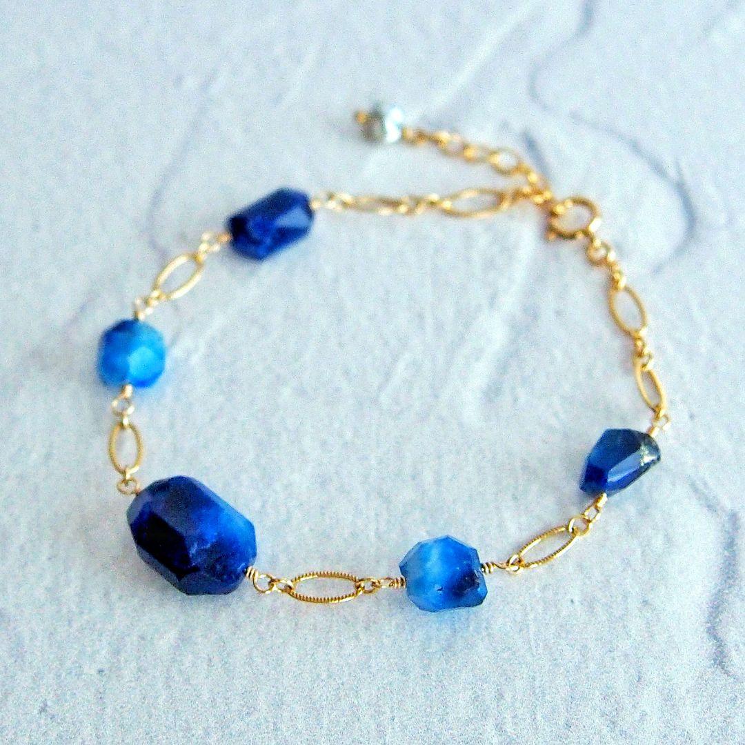 Kaya様　デュモルチェライトインクォーツ　ブレスレット　14kgf　他2点