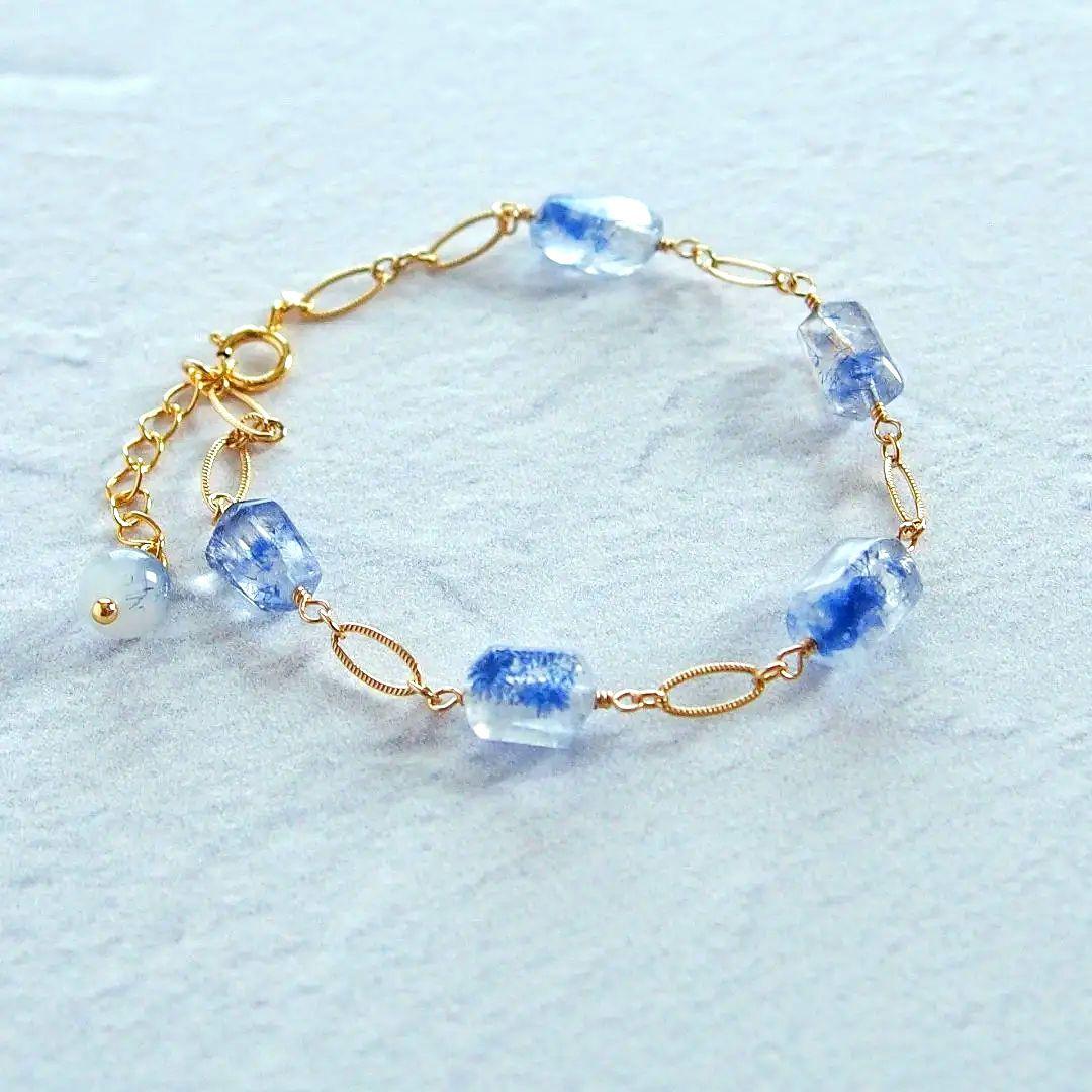 Kaya様　デュモルチェライトインクォーツ　ブレスレット　14kgf　他2点