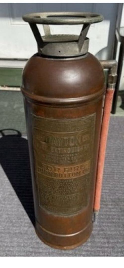 アンティーク　銅製　真鍮　サイン　プレート　看板　消化器　FIREレア　アメリカ