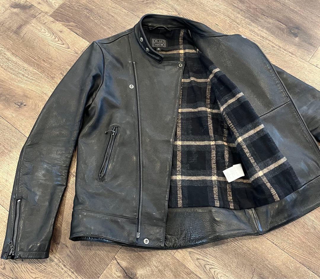 【週末限定★値引き】ライダースジャケット　ブラック　ロンジャン　XS