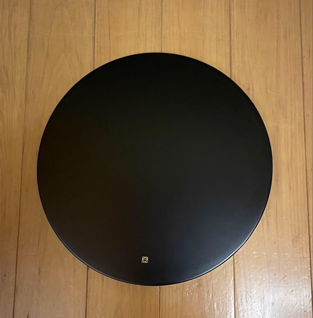 【 宮内庁御用達 】 漆器 金箔 丸盆 金市松 大