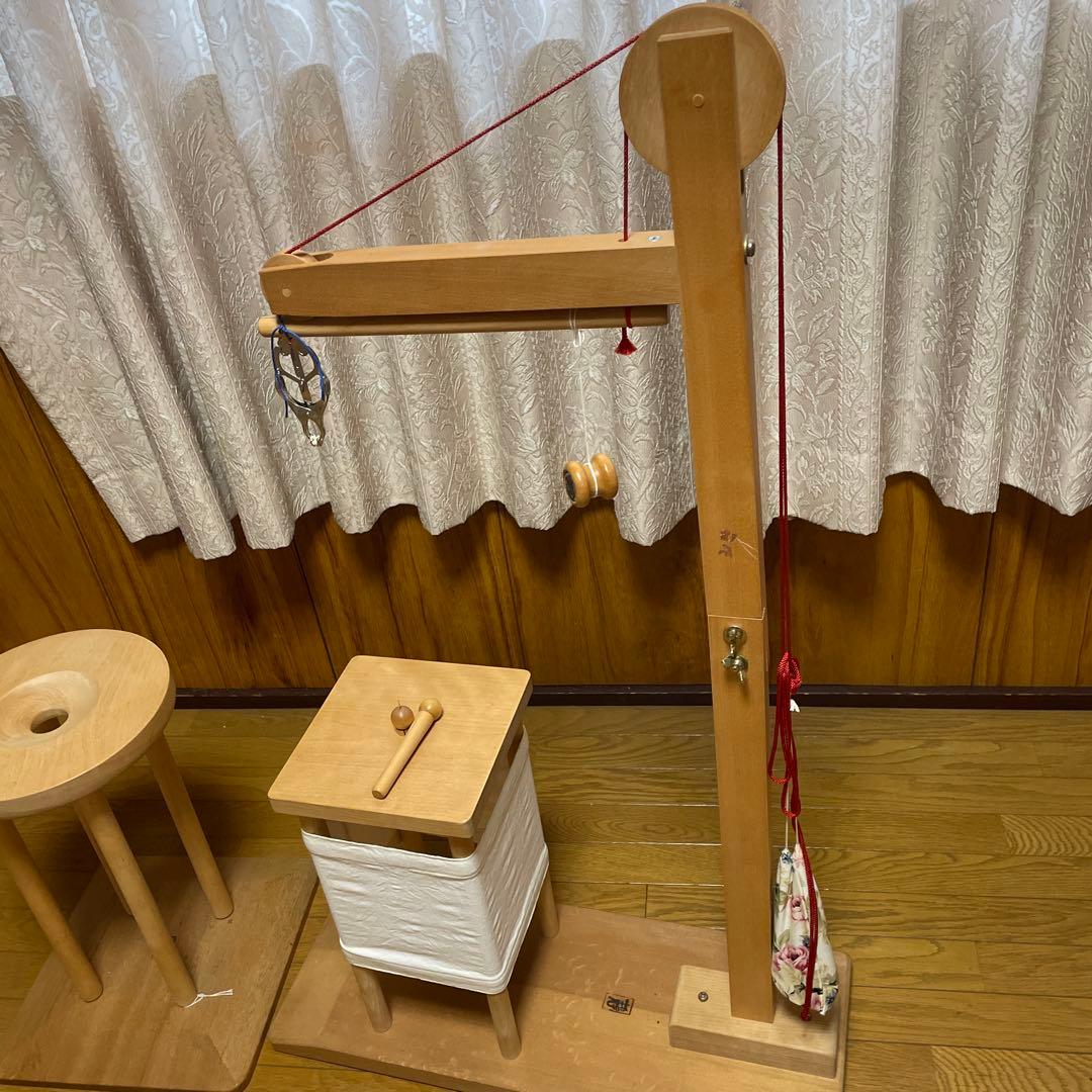 組紐、角台と丸台　組玉４０匁と70匁 重り玉　組紐の形を整える台など一式セット