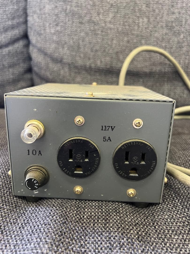 日本製 1986年代 電圧変換機 100V→117V 5A オーディオ用電源