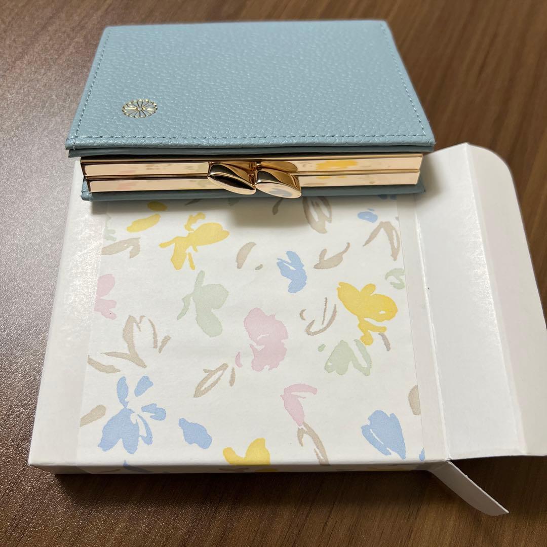 皇居財布　がま口　ブルー