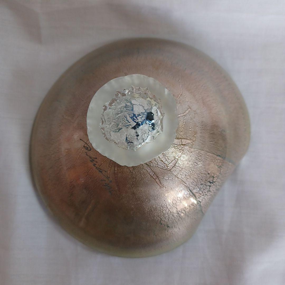 ガラス抹茶碗(富山ガラス工房)