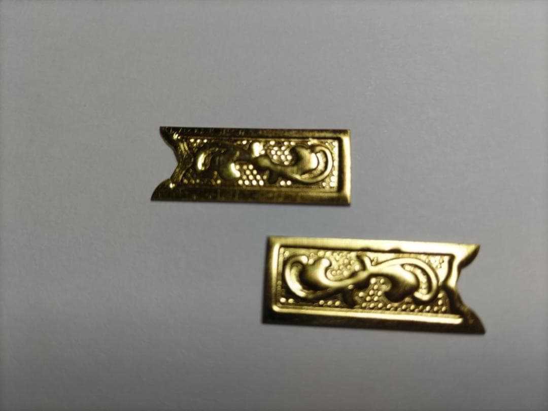 ★特別！☆26ｍｍｘ 100枚【唐草真鍮金具】 神輿、山車、祭り、飾り真鍮金具