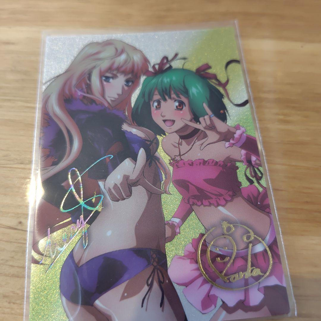 アニメ系トレカ MF02：シェリル・ノーム、ランカ・リー(金箔押しサイン入り)