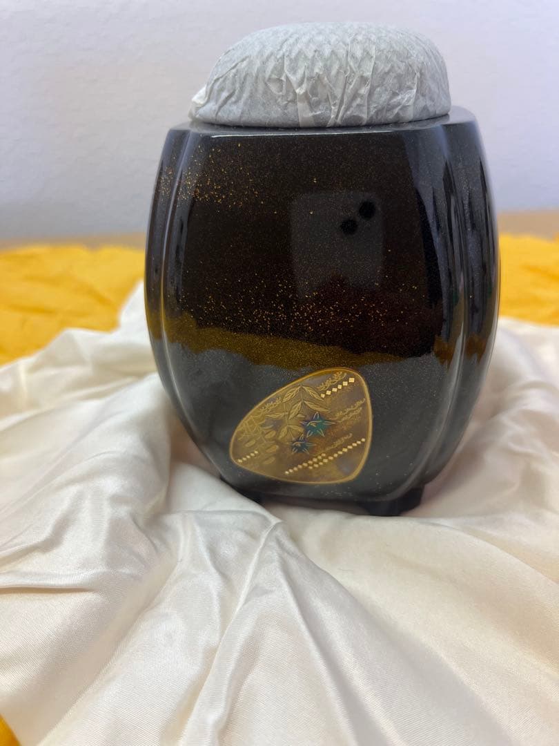 【新品】輪島塗　池田喜一作　高級香炉　源氏貝蒔絵　高級木箱　アンティーク