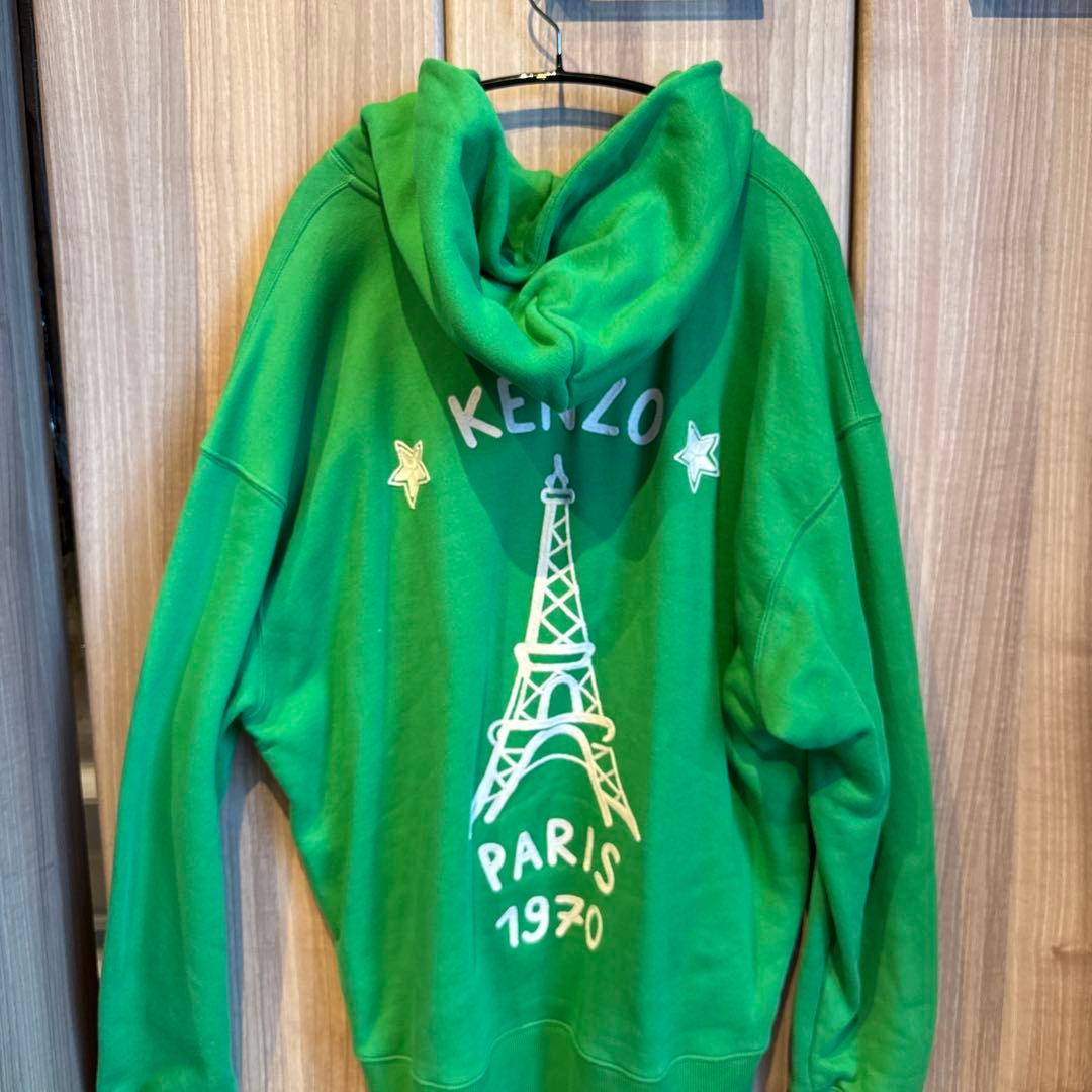 KENZO グリーン パーカー XL【1度使用のみ】