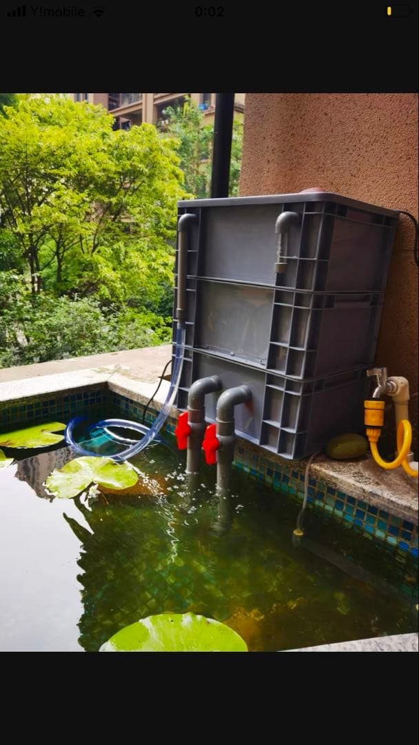 三段式濾過装置大型水槽用沈殿物理生物一体型濾過槽外部式 器水槽濾過試しろ材付き