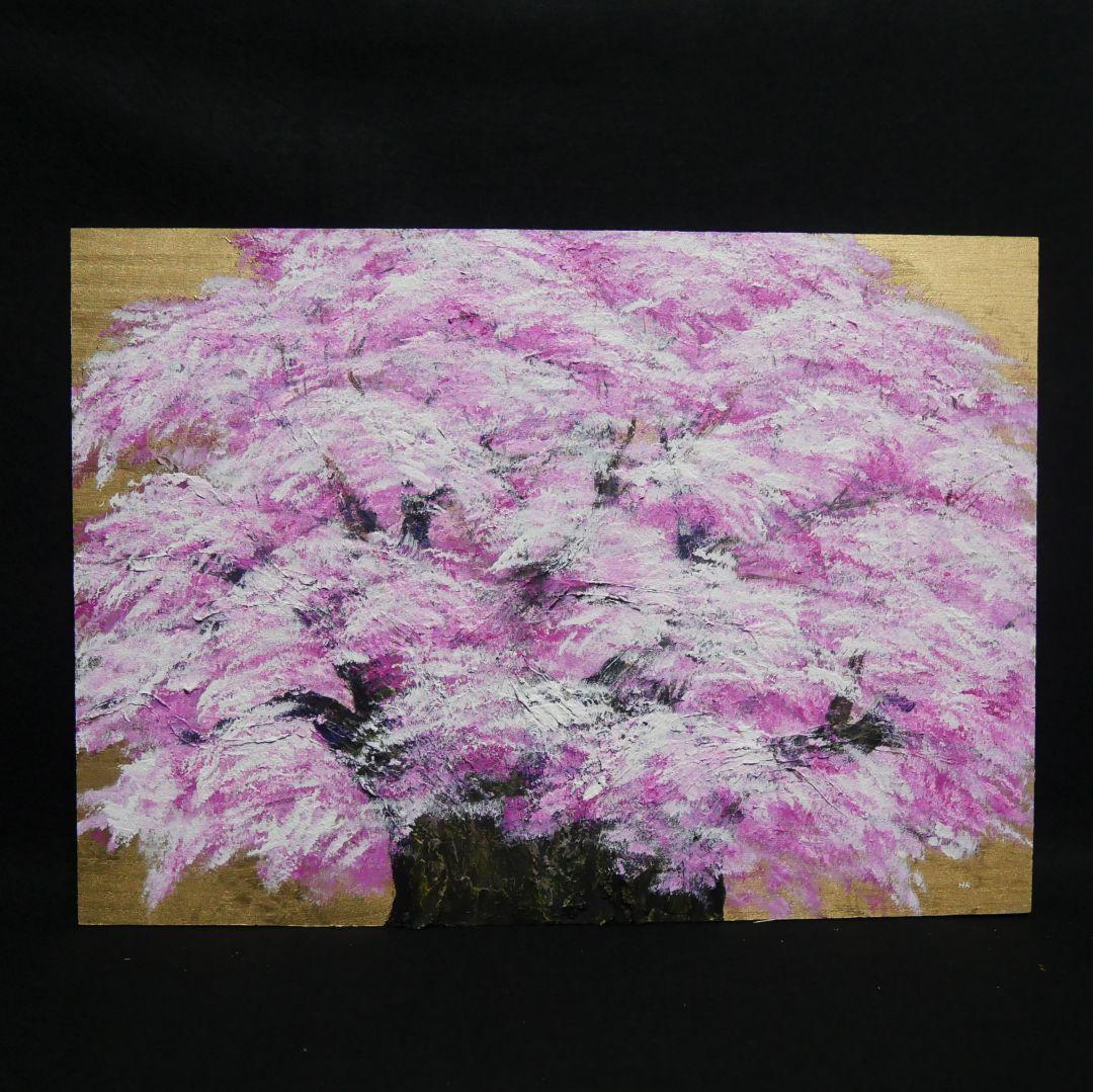 油絵 油彩 油彩画 絵画 絵【桜の大樹】